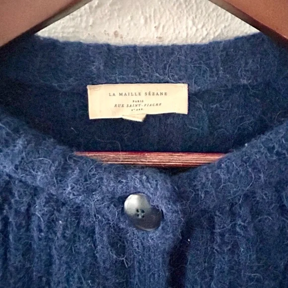 Sezane Emile Cardigan Navy - Picture 4 of 6